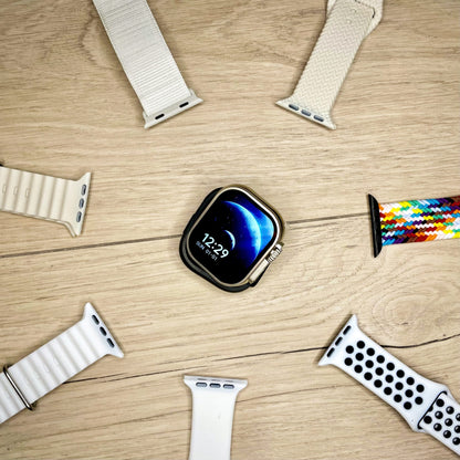 Kit Aemax – 1 Smartwatch Ultra 9 + 7 Braceletes + 1 Proteção + 1 Carregador